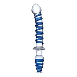 Glas Mr. Swirly Double Gode En Verre Anal Et Plug Anal