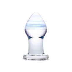 Glas Amethyst Rain Plug Anal En Verre