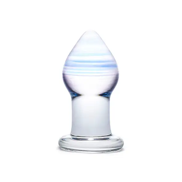 Glas Amethyst Rain Plug Anal En Verre