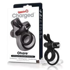 The Screaming O Charged Ohare Rabbit Vibe Anneau De Pénis Vibrant Double Rechargeable