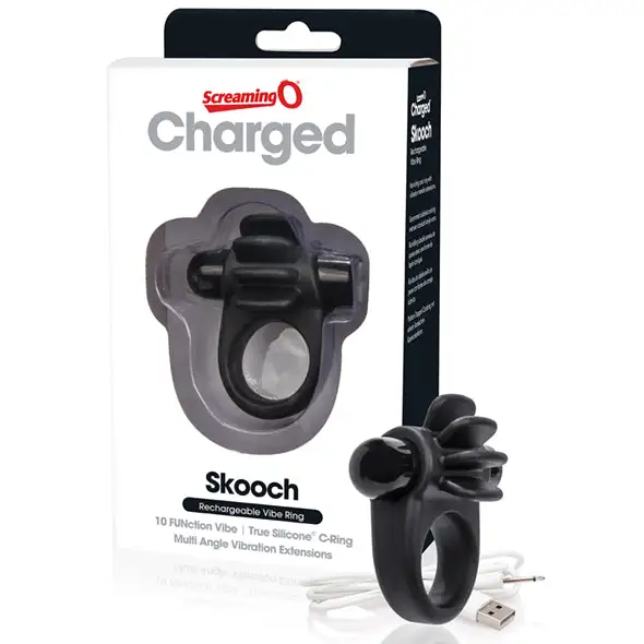 The Screaming O Charged Skooch Anneau De Pénis Vibrant Rechargeable – Image 4