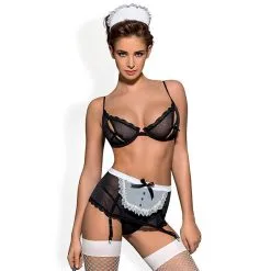 Obsessive Maidme Costume Sexy Ensemble 5 Pièces
