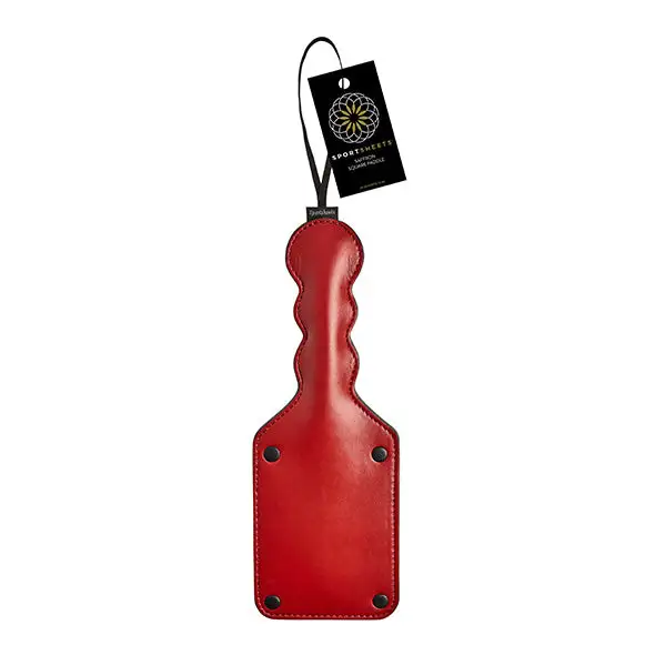 Sportsheets Saffron Fouet En Cuir Carré