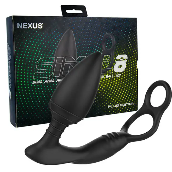 Nexus Simul8 Plug Edition Vibrating Dual Motor Anal Cock & Ball Toy – Image 3