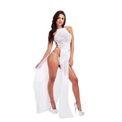 Lapdance Robe En Dentelle Blanche