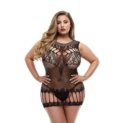 Lapdance Racerback Mini Robe Noir Plus
