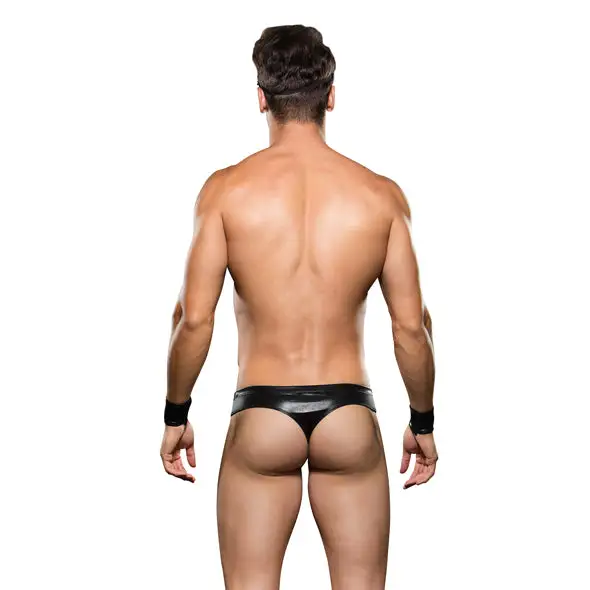 Envy Biker Bikini String Homme Avec Menottes & Chapeau – Image 2