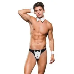 Envy Tuxedo String Homme Avec Menottes & Collier