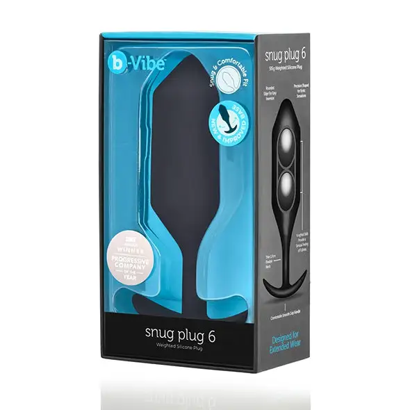 B-Vibe Snug Plug Anal 6 Noir – Image 5
