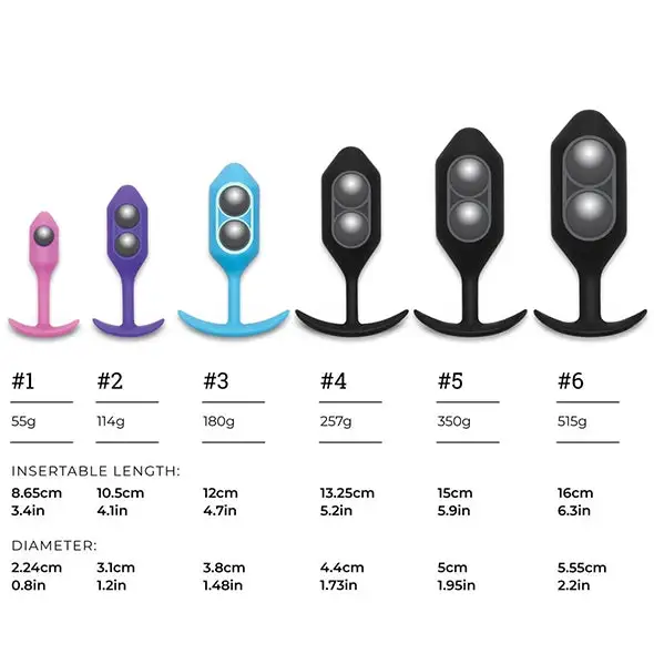 B-Vibe Snug Plug Anal 6 Noir – Image 6
