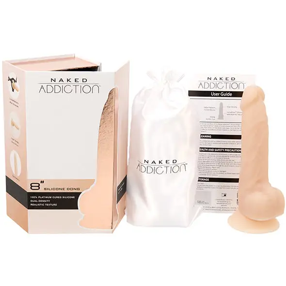 Naked Addiction Gode Réaliste Double Densité Vanille 20 Cm – Image 7