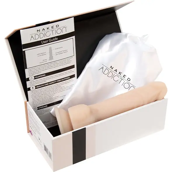 Naked Addiction Gode Réaliste Double Densité Vanille 20 Cm – Image 8