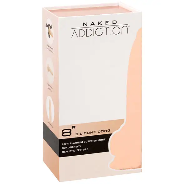 Naked Addiction Gode Réaliste Double Densité Vanille 20 Cm – Image 13