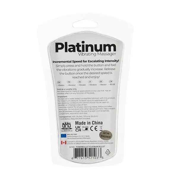 PowerBullet Platinum Mini Vibromasseur 9,4 Cm – Image 7