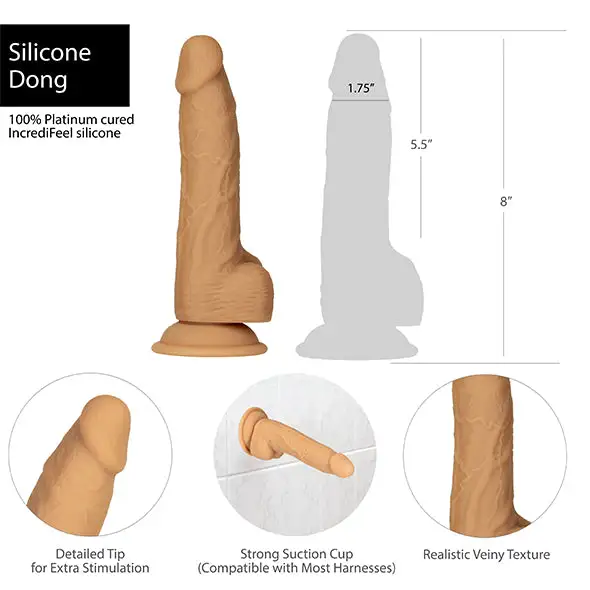 Naked Addiction Dual Density Gode Ventouse 20 Cm – Image 5