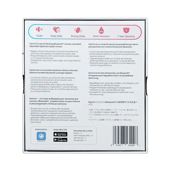 Lovense Gemini Pinces à Seins Vibrantes Avec App – Image 7