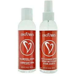 Erotes By Erovibes Erovibes Lubrifiant Anal Eau 150 Ml + Spray Nettoyant Gratuit