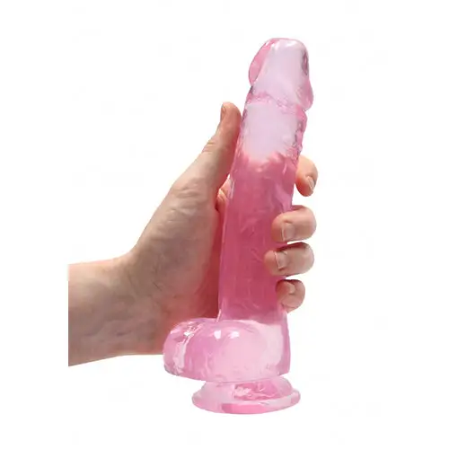 RealRock Gode Réaliste Avec Testicules Rose 20 Cm – Image 2