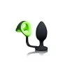 Ouch! Glow In The Dark Plug Anal Avec Sangle Boule 10 Cm
