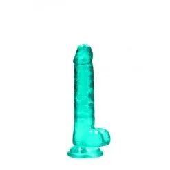 RealRock Gode Réaliste Avec Testicules Vert 19 Cm